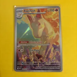 Pokemon TCG Rapidash Destined Rivals 189/182 Illustration Rare Card #1 - Image 1