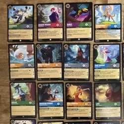 Disney Lorcana The First Chapter 36 Card Lot Ravensburger Rapunzel Mulan Yzma - Image 2