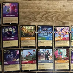 Disney Lorcana The First Chapter 36 Card Lot Ravensburger Rapunzel Mulan Yzma - Image 3