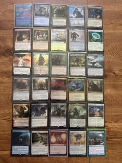 Lot Of 30 Magic Cards In Plastic Sleeves - See Description For Titles - Image 1