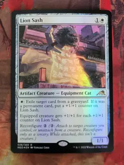MTG Card: Lion Sash (Kamigawa: Neon Dynasty) FOIL - Image 1