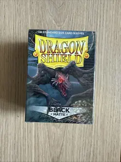 Dragon Shield Card Sleeves - Matte Black 5706569110024 - Image 1