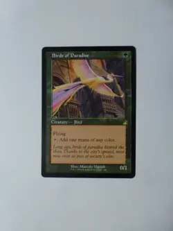 MtG Ravnica Remastered Retro Frame Birds of Paradise M/NM Flat Ship VCT123846 - Image 1