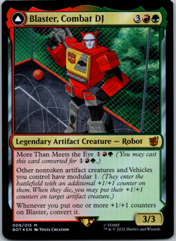 Blaster, Combat DJ Universes Beyond: Transformers NM Foil - Image 1
