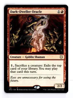 Dark-Dweller Oracle 119 Commander: Adventures in the Forgotten Realms R MTG LP - Image 1