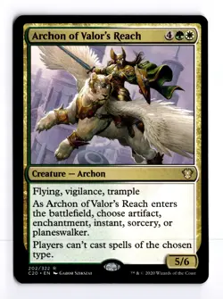 Archon of Valor's Reach 202 Commander 2020 R MTG LP - Image 1