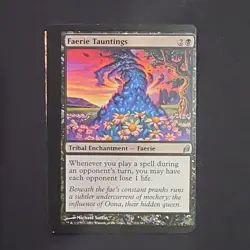 Wizards of the Coast Faerie Tauntings Tribal Enchantment Faerie 2007 ENG MISCUT - Image 1