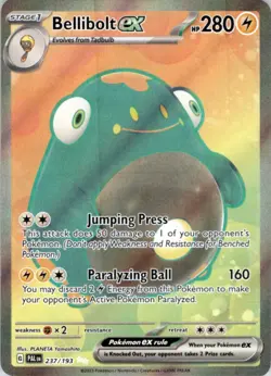 2023 Scarlet & Violet Series - Paldea Evolved Bellibolt ex Ultra Rare #237 - Image 1