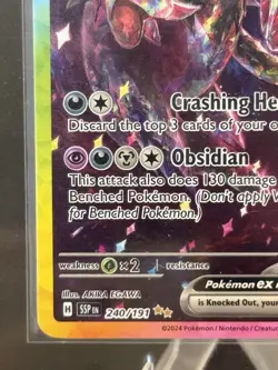 Pokemon Hydreigon EX SSP EN 240/191 Full Art Holo Special Illustration Rare Sta… - Image 3