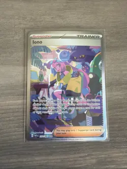 Pokemon TCG Trainer Iono Paldea Fates Special Illustration Rare 237/091 - Image 1
