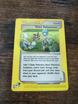 Aquapolis Town Volunteers 136/147 Pokemon Card - Image 1