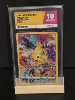 Pokemon Pikachu Special Art Card Crown Zenith 160/159 Ace 10 Secret Rare - Image 1
