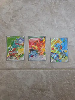 Pokemon TCG First Partner Illustration Collection Series 1 Kanto GEN 1 Starters - Image 2