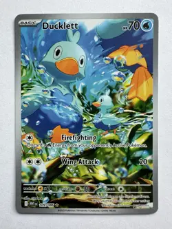 Pokemon TCG Ducklett Illustration Rare Card 109/086 Sv: White Flare - Image 1