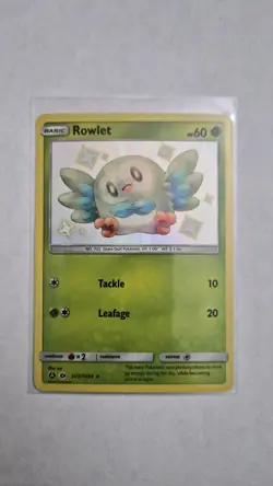 Pokemon TCG Rowlet SV2/SV94 Hidden Fates Shiny Vault Baby Shiny - Image 1