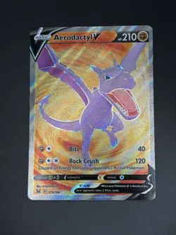 Aerodactyl V 179/196 Alt Art Secret Rare Pokemon Lost Origin NM - Image 1