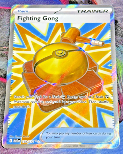 Pokemon Fighting Gong 168/132 Holo FULL ART– Phantasmal Flames – NM - Image 1