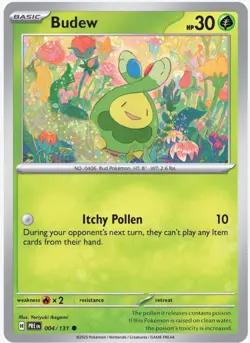 Budew 004/131 Prismatic Evolutions Pokemon TCG - Image 1