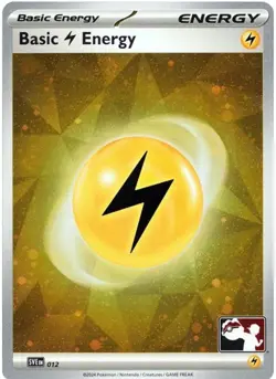 Basic Lightning Energy SVE012 Cracked ICE Cosmo Holo Play! Prize Pack Pokemon - Image 1