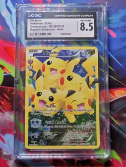 Pokemon Pikachu CGC 8.5 Generations Radiant Collection RC29/RC32 Full Art Holo - Image 3