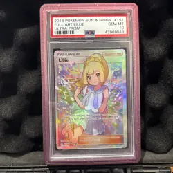 Pokemon 2018 Lillie 151/156 Full Art Sun & Moon Ultra Prism PSA 10 GEM MINT - Image 1