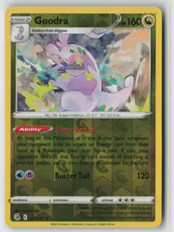 Goodra 197/264 Rare Fusion Strike Pokemon Reverse Holo Lightly Played - Image 1