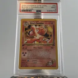 2000 POKEMON GYM CHALLENGE 1ST ED BLAINE'S CHARMELEON 31/132 PSA 9! - Image 1