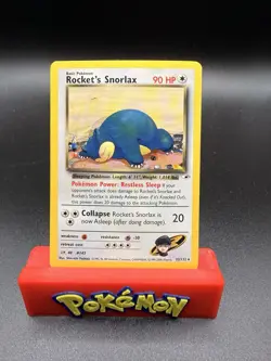 Pokemon TCG Rockets Snorlax 33/132 Gym Heroes NM/LP Condition -c - Image 1