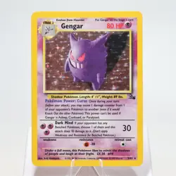 Pokemon TCG - Gengar 5/62 Fossil Holo Rare WOTC - LP - Image 2