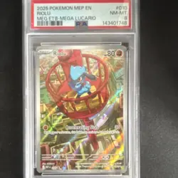 Pokemon TCG Riolu 010 Me: Mega Evolution Promo Holo Basic Fighting PSA 8 2025 - Image 1
