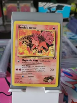 Brock's Vulpix - 37/132 Gym Challenge - Pokemon TCG - 2000 - Image 1