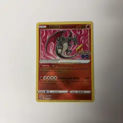 Pokemon TCG Radiant Charizard 11/78 Radiant Rare Pokemon GO - Image 1