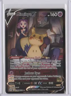Mimikyu V Pokemon TCG Brilliant Stars Trainer Gallery Full Art Holo TG16/TG30 - Image 1