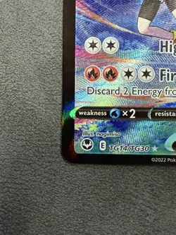 Pokemon Blaziken V Ultra Rare Holo Silver Tempest TG14/TG30 210 HP - Image 5