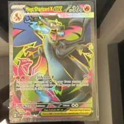 Pokemon TCG Mega Charizard X EX 109/094 Phantasmal Flames Ultra Rare Holo - Image 1