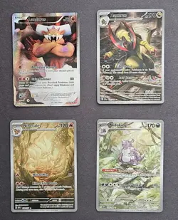 Pokemon IR Lot. Haxorus 147, Ninetales 199, Nidoking 174 NM + Landorus EX (DMG) - Image 1