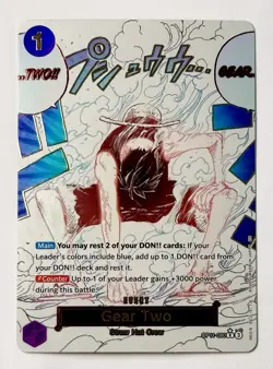 One Piece Luffy Gear Two (Alt Art) OP11-080 English A Fist of Divine Speed Event - Image 1