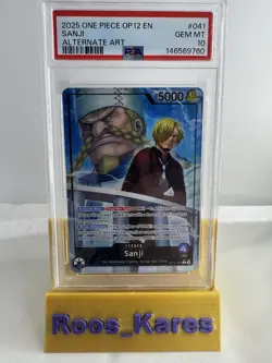 One Piece Op12-041 Legacy Of The Master Sanji Alternate Alt Art Leader PSA 10 - Image 1