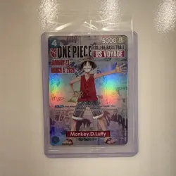 Bandai One Piece CCG US Voyage Monkey. D.Luffy Houston Cougars SEALED - RELISTED - Image 1