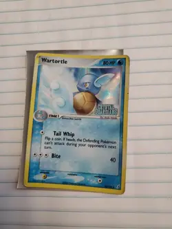 Wartortle 43/100 Holo EX Crystal Guardians Stamped Pokemon Card 2006 TCG - Image 1