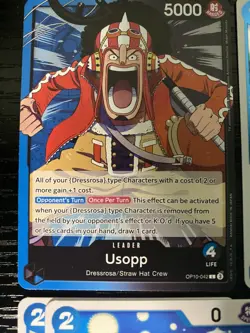 ONE PIECE TCG – Usopp Leader Blue Deck – 51 Card Ready to Play – EN - Image 2