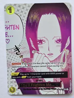 One Piece English OP14-118 You'll Frighten Me.. Boa Hancock Alternate Art - Image 1