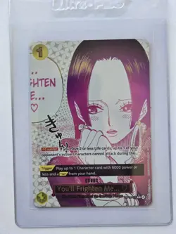 One Piece English OP14-118 You'll Frighten Me.. Boa Hancock Alternate Art - Image 4
