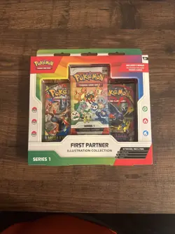 POKEMON FIRST PARTNER ILLUSTRATION COLLECTION SERIES 1 BOX NEW FACTORY SEALED - Image 1