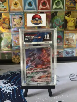 Groudon 199/182 - Illustration Rare - Paradox Rift - Pokemon TCG - ✨ ACE 10! ✨ - Image 1