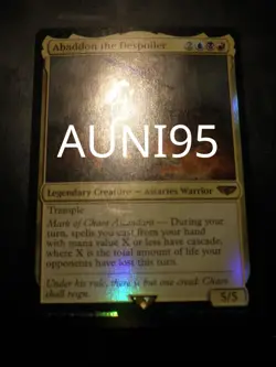 mtg magic Abaddon the Despoiler FOIL ENGLISH warhammer 40 000 - Image 1