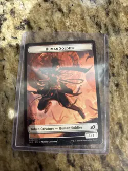 Magic Human Soldier Token Creature - Image 1