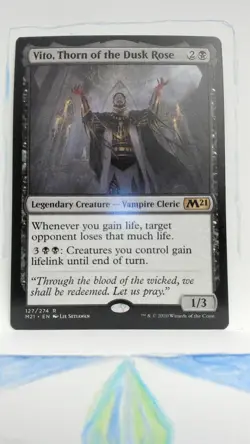 Vito, Thorn of the Dusk Rose regular Core Set 2021 NM 127 - Image 1