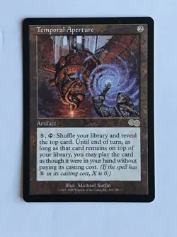 MTG Magic the Gathering English Urza's Saga Temporal Aperture NM UNPLAYED - Image 1