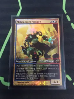 MTG Magic The Gathering Melek, Izzet Paragon Foil Full Art Promo Commander - Image 1